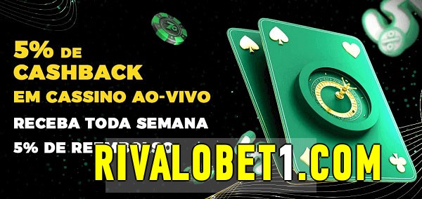 Promoções do cassino ao Vivo rivalobet 